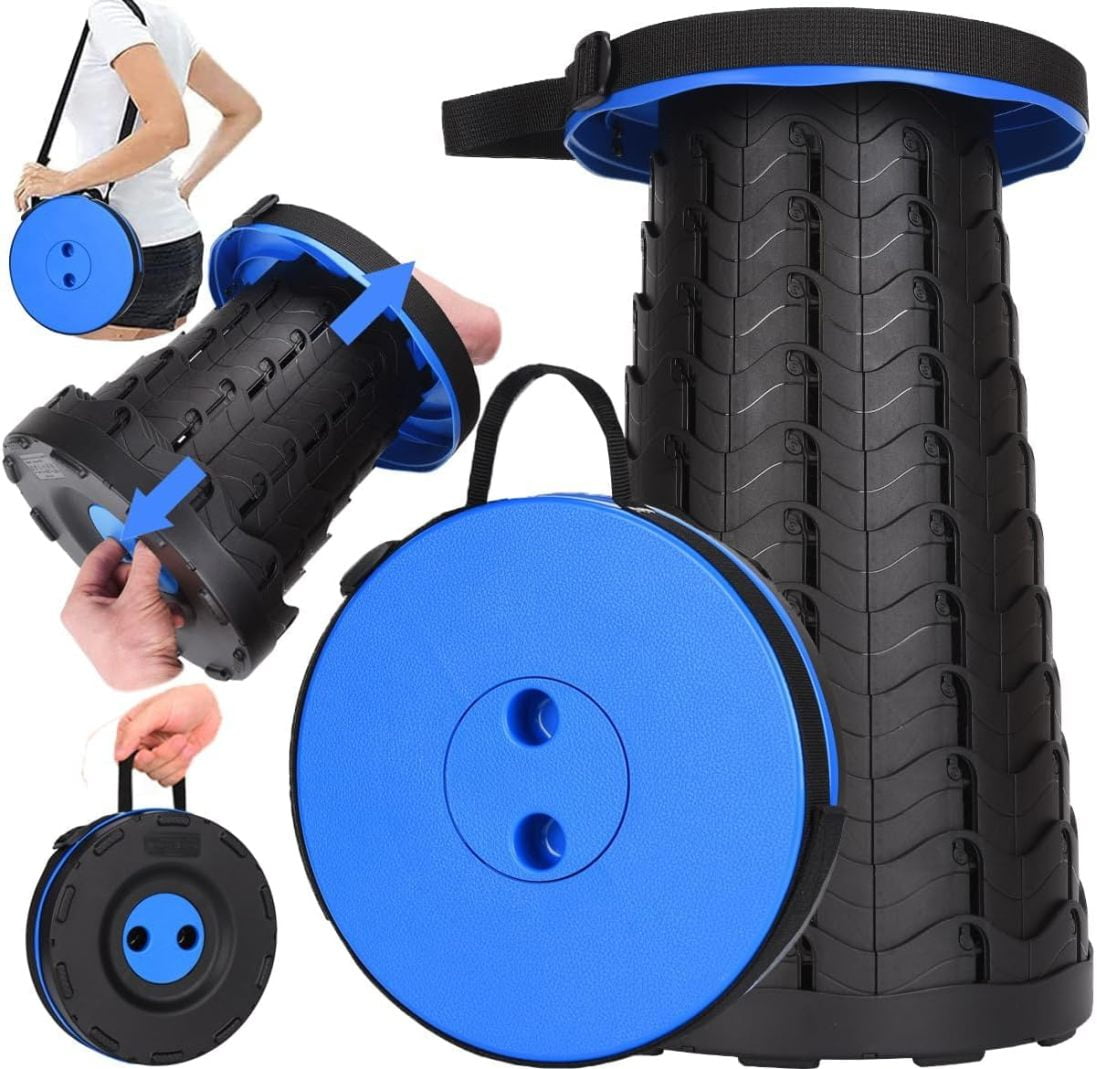 GJSP Upgraded Collapsible Stool, 400lbs Max Weight, Lightweight But ...