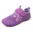 thumbnail image 1 of GJSYRH Girls Barefoot Shoes Slip On Water Shoes with Wide Toe Box Zero Drop Design Minimalist Footwear ldeal for Walking Hiking Purple 13.5, 1 of 6