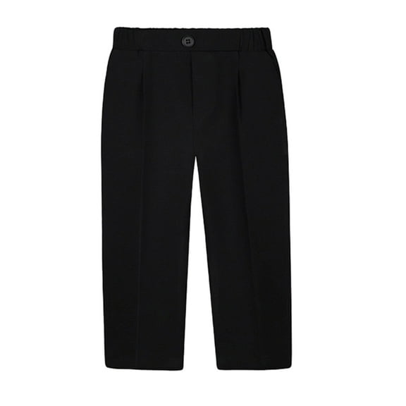 GJSYRH Girls Dress Pants Work Business Pants Classic Formal Dress Trousers Ideal For School Performances Comfortable Long Pants Black 3-4 Years
