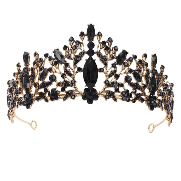 GJSYRH Girls Gold Princess Rhinestone Headband Wedding Bridal Hair Accessories Birthday Prom Pageant Party Coming Gold Over 8 years old