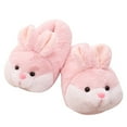 thumbnail image 1 of GJSYRH Girls Plush Slipper Cozy Soft Sole Slippers for Girls Toddler Kids Baby Warm Cartoon Indoor Shoes Pink 6-12 Years, 1 of 8