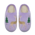thumbnail image 1 of GJSYRH Girls Plush Slipper Winter Slippers Indoor Cozy Soft Warm Home Footwear For Children Casual Comfortable Non- Sole Light Purple 6-7 Years, 1 of 8