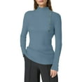 thumbnail image 1 of GJSYRH Ladies Pullover Sweater Women Women's Warm Half Turtleneck Button Down Pullover Sweater Top for Autumn and, 1 of 5