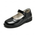 thumbnail image 1 of GJSYRH Little Big Girls Performance School Uniform Dress Mary Jane Flats Shoes Bronze 11-12, 1 of 3