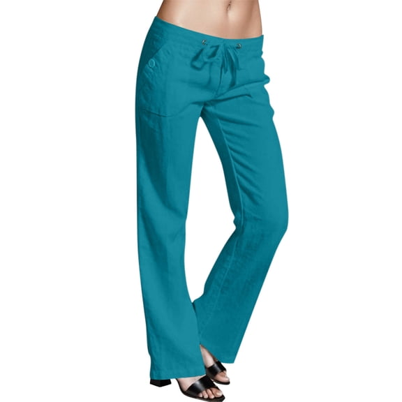 GJSYRH Scrub Pants for Women Relaxed Fit, Mid Rise 5 Pockets Drawstring Womens Scrub Pants