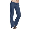 thumbnail image 1 of GJSYRH Scrub Pants for Women Relaxed Fit, Mid Rise 5 Pockets Drawstring Womens Scrub Pants, 1 of 4
