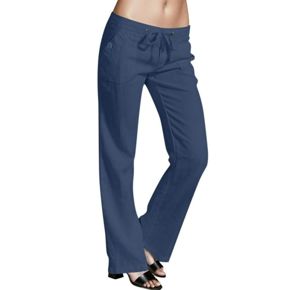 GJSYRH Scrub Pants for Women Relaxed Fit, Mid Rise 5 Pockets Drawstring Womens Scrub Pants