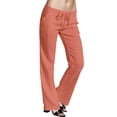thumbnail image 1 of GJSYRH Scrub Pants for Women Relaxed Fit, Mid Rise 5 Pockets Drawstring Womens Scrub Pants, 1 of 4
