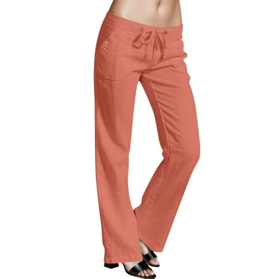 GJSYRH Scrub Pants for Women Relaxed Fit, Mid Rise 5 Pockets Drawstring Womens Scrub Pants