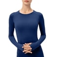 thumbnail image 1 of GJSYRH Seamless Workout Shirts for Women Long Sleeve Yoga Tops Sports Running Shirt Breathable Athletic Top Slim Fit, 1 of 6
