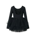 thumbnail image 1 of GJSYRH Toddler Girls Ballet Tutu Dresses Long Sleeve with Criss-Cross Back Skirted Leotard Dance Dress Ballerina Outfits Black 7-8 Years, 1 of 9