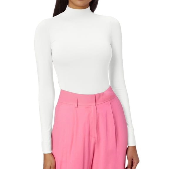 GJSYRH Turtleneck Pullover Women Women's Fashion Knit Pullover Sweater Elegant Casual Base Layer Turtleneck Top for Daily Wear Soft Stretch Slim Fit