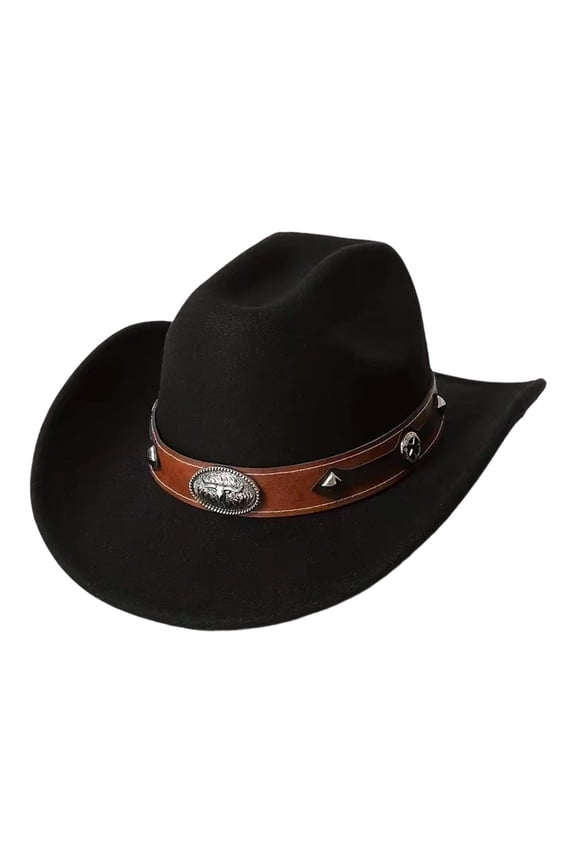 Western Cowboy Hat for Men Wide Brim Cowgirl Hat for Women Unisex Classic Cowboy Hats
