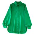 thumbnail image 1 of GJSYRH Women's Button Down Long Sleeve Blouse Slim Fit Collared Shirt Casual Work Tunic Top, 1 of 3