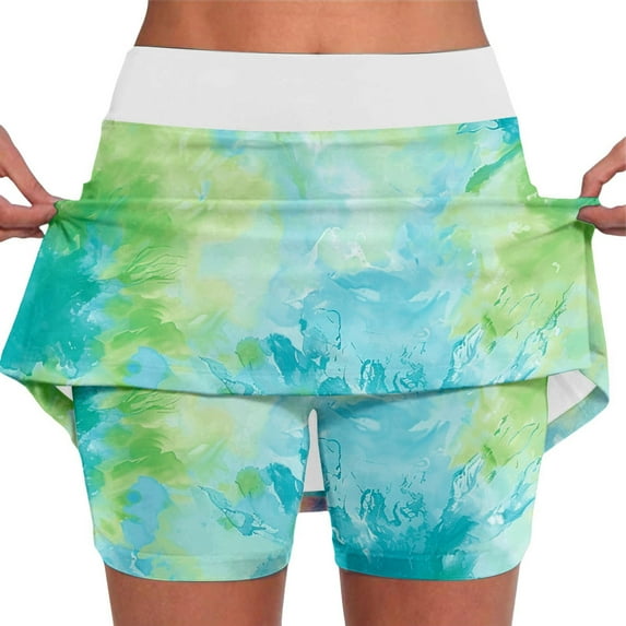 GJSYRH Women's Customizable Two Piece Yoga Skirt Set with Personal Name and Number for Casual Sports Wear