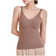 thumbnail image 1 of GJSYRH Women's Fit Camisole with Built in Bra - Spaghetti Straps Camis Tank, 1 of 7