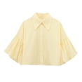 thumbnail image 1 of GJSYRH Women's Puff Sleeve Button Down Blouse for Everyday Casual Wear in Spring Summer and Autumn Seasons, 1 of 2