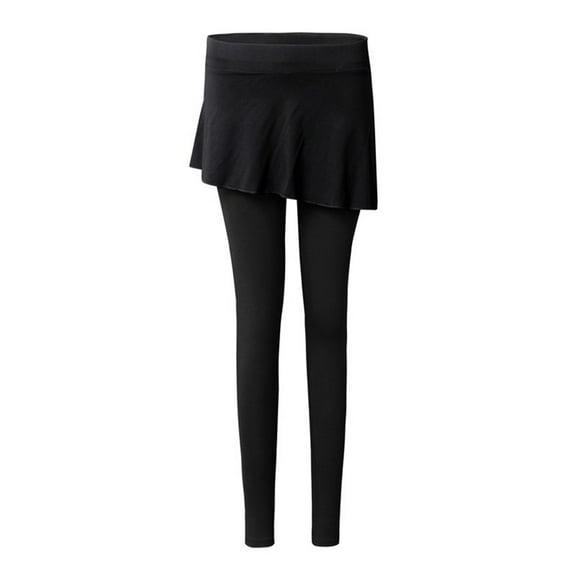 GJSYRH Womens Buttery Soft Yoga Leggings Women's Solid Color Two Piece Training Culottes Stretch Body Yoga Latin Dance Pants for Fitness