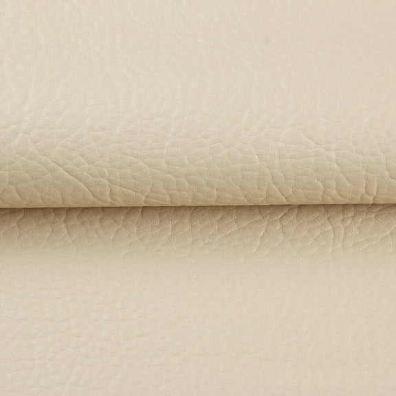 GJWL Continuous Marine Vinyl Fabric Faux Leather Boat Auto Upholstery 54" By the Yard Durable Wear-Resistant Material for Marine Auto RV Upholstery Projects, Ivory