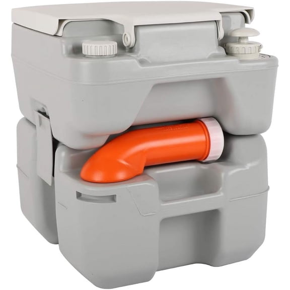 GJWL Portable 5.3 Gallon Camping Toilet w/Carrying Bag,Large Capacity Tank for Camping,Boat/Truck