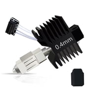 GJX 0.4Mm P1S/P1P Hotend Hot End Full Assembly Print Head Hardened Steel Nozzle Extruder Ceramic Heater Cartridge Rod Thermistor Kit Replacement for Bambu Lab P1S P1P Series