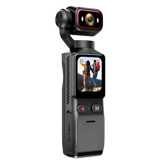 GJX 1.69-Inch Touchscreen Action Camera with 4K Recording,Image Stabilization,And Vlogging Capabilities. Compact and Lightweight Design.
