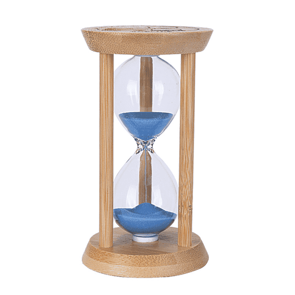 GJX 1-Minute Sand Timer Hourglass, Classic Wooden Frame Hour Glass with Shock Resistant Glass, Precise Sand Flow Timer for Kitchen Cooking, Board Games, Office Desk Decor, Home Decoration and Gifts