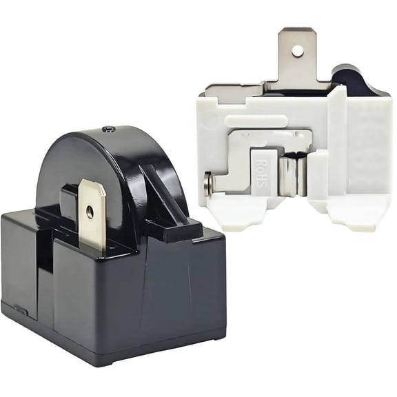 GJX 1 Pack Qp2-4.7 Qp2-4R7 4.7 Ohm Refrigerator 1 Pin Ptc Start\/Starter Relay Refrigerator Overload Protector Fits Whirlpool Frigidaire and Most Mini Fridges and Coolers