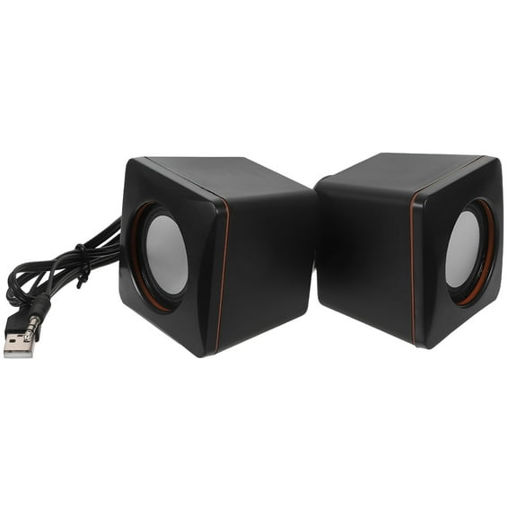 GJX 1 Pair of Mini Wired Speaker Desktop USB Computer Speaker Portable Mini Audio