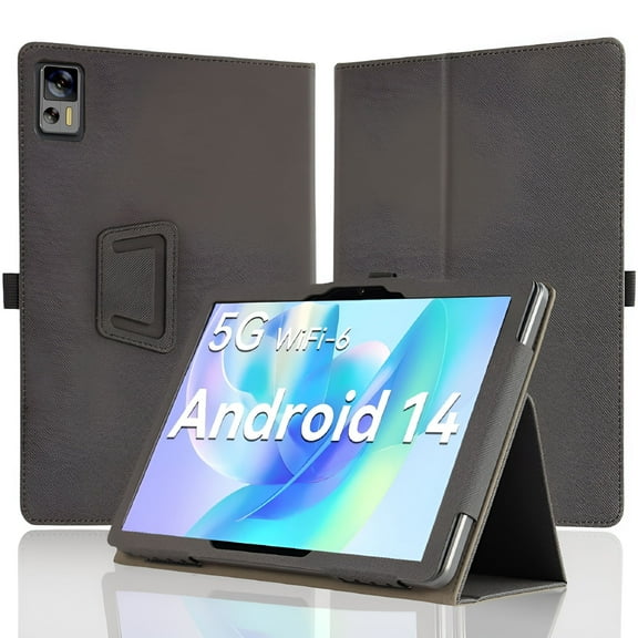 GJX 10.1 Inch Tablet Case, Android 14 10.1 Inch Tablet Cover Case, Easy to Hold, Stand Function, Multi-Angle Support, Strong Magnet, Portable, Shock Resistant, Drop Protection