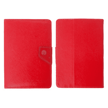 GJX 10.1 Inch android Tablet Case Polyurethane Cover 10.1 Inch Tablet Case Elastic Hook Design 10 Inch Tablet Case Red