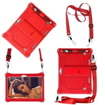 GJX 10.1 Inch android Tablet Case Portable Design 10 Inch Tablet Case Silicone Material 10.1 Inch Tablet Case Red
