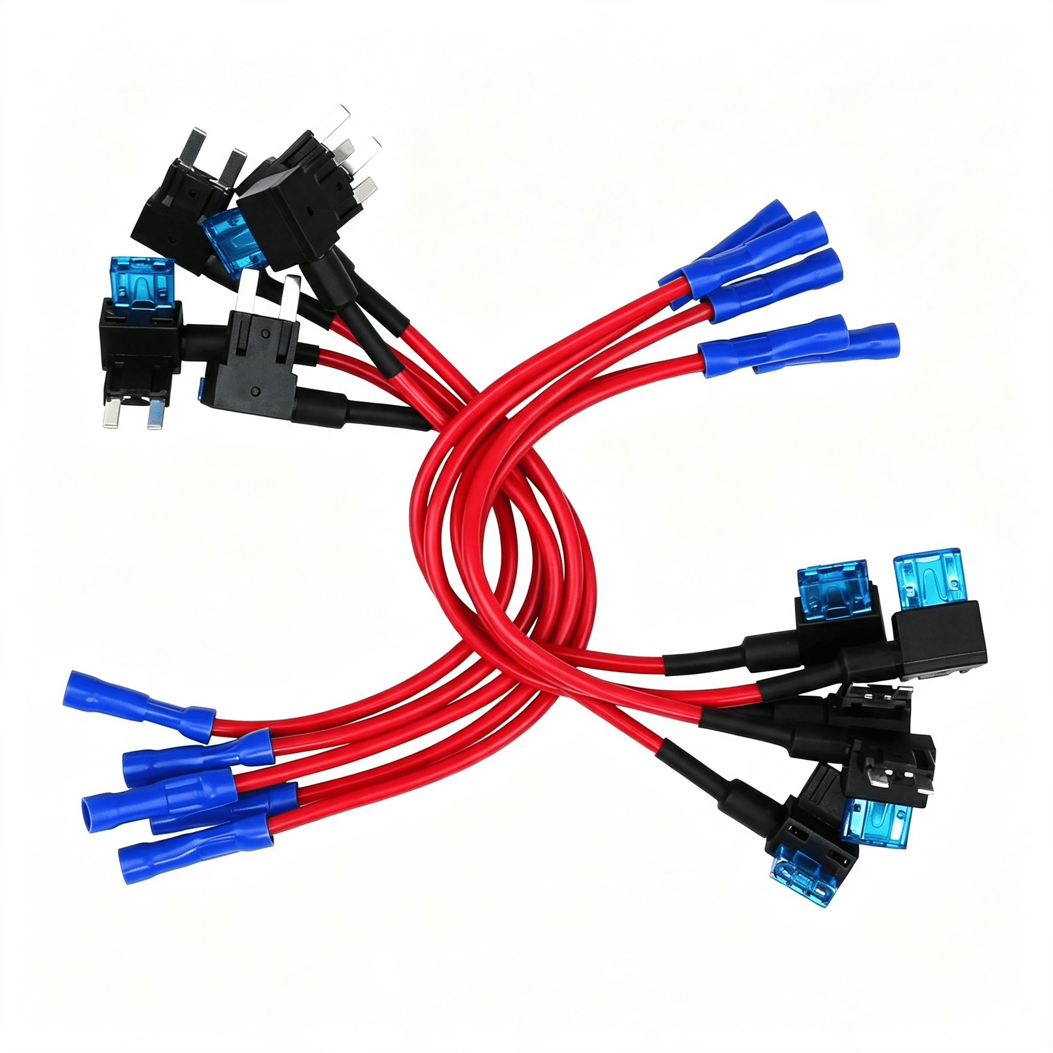 GJX 10 Pack-12V Car Add-A-Circuit Fuse Tap Adapter Mini Atm Apm Blade ...