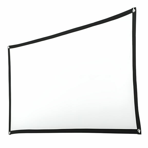 GJX 100 Inch Portable Projection Screen 16:9, Foldable Polyester Movie Display with Hooks for Home Cinema, Gaming, and Meetings