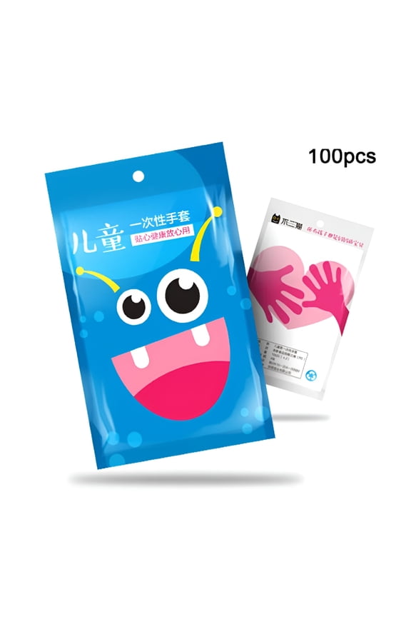 100 Pcs Multipurpose Disposable Gloves for Kids Durable Hand Protection for Children Activities