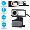 thumbnail image 1 of GJX 1080P Full HD USB 2.0 Webcam for PC Desktop & Laptop - Web Camera with Microphone/FHD 480P USB Connection Silver, 1 of 7