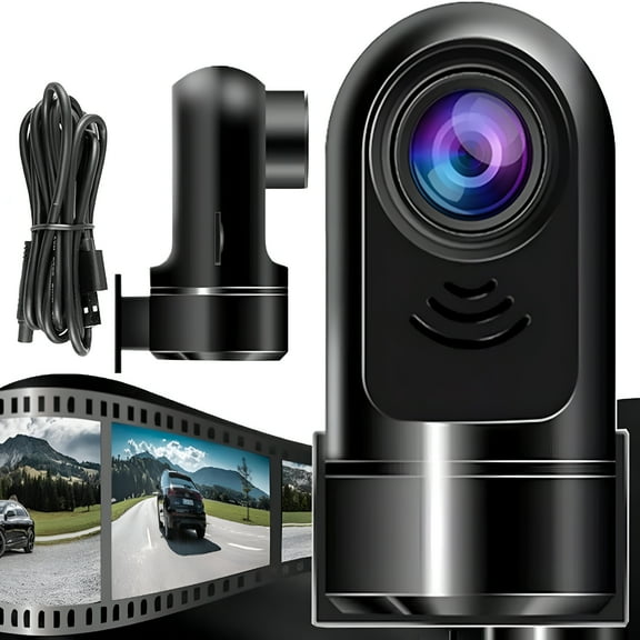 GJX 1080P HD Mini Dash Cam with 32GB Card, 170 Wide Angle Car Camera, Built-in Wi-Fi, Night Vision, 24H Parking Mode, Loop Recording, Motion Detection