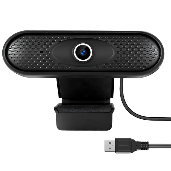 GJX 1080P HD Webcam with Microphone, USB Plug and Play Computer Camera, Auto Focus Noise Cancelling Video Conferencing Cam for PC Laptop Desktop, Windows Mac Linux Android Compatible