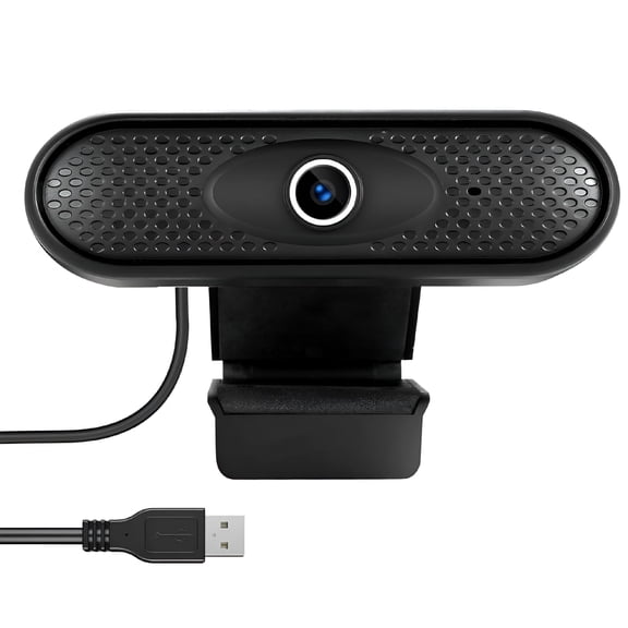 GJX 1080P HD Webcam with Microphone, USB Autofocus Camera for PC Laptop