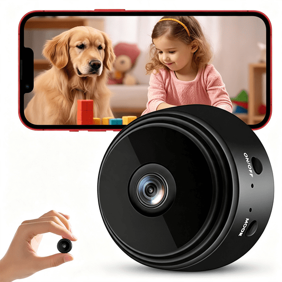 GJX 1080P Hidden Camera Spy Camera Wifi,Mini Nanny Cam with Night Motion Detection,Small Wireless Home Security Surveillance Cam for Indoor,Pet,Baby,Nanny Monitoring