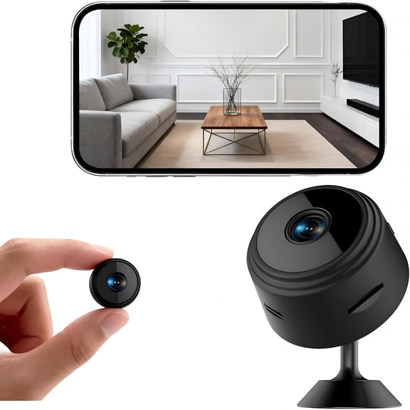 GJX 1080P Hidden Camera with Night Vision - Mini Wireless Hidden Camera for Home Security, Compatible with Smartphone(2.4Ghz Wifi Only)