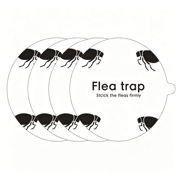 GJX 10PC Flea Trap Refill Discs Replacement Glue Boards,7" Sticky Pads Fits Most Flea Traps for Home Natural Flea Light Trap Sticky Pads for Flea Detection