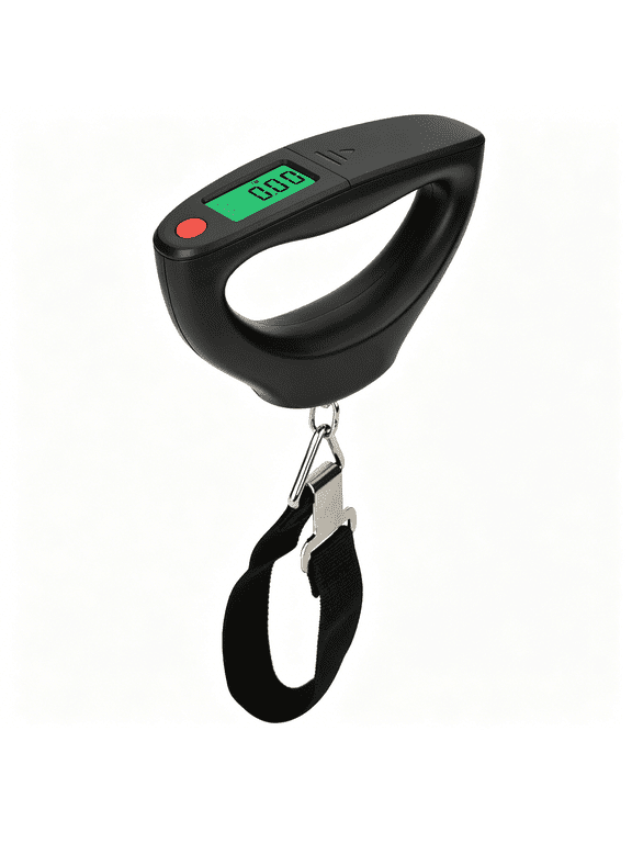 110Lb 50Kg Portable Digital Hanging Luggage Weight Scale Postal Scales, 2 Aaa Batteries (Not Included) (Black)