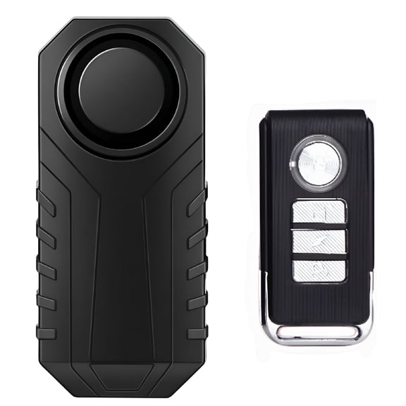GJX 113dB Anti-Theft Bicycle Motorcycle Alarm, Wireless Security Vibration Motion Sensor Alarm Waterproof Bike Alarm with Remote, Electric Bicycle Alarm
