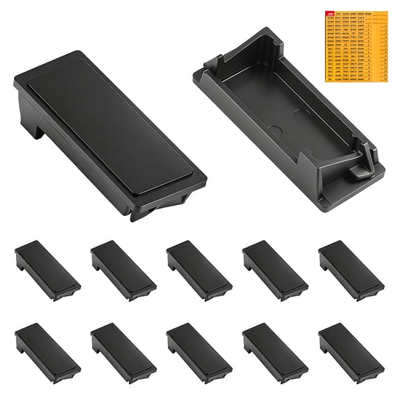 GJX 12 Pack Circuit Breaker Filler Plates, Blank Panel Covers Compatible with Load Center Breakers Electrical Breaker Box Seal Plates with Circuit Label Stickers