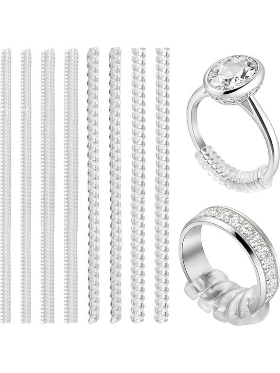 12 Pcs Invisible Ring Size Adjuster, 4 Sizes Ring Guards & Inserts