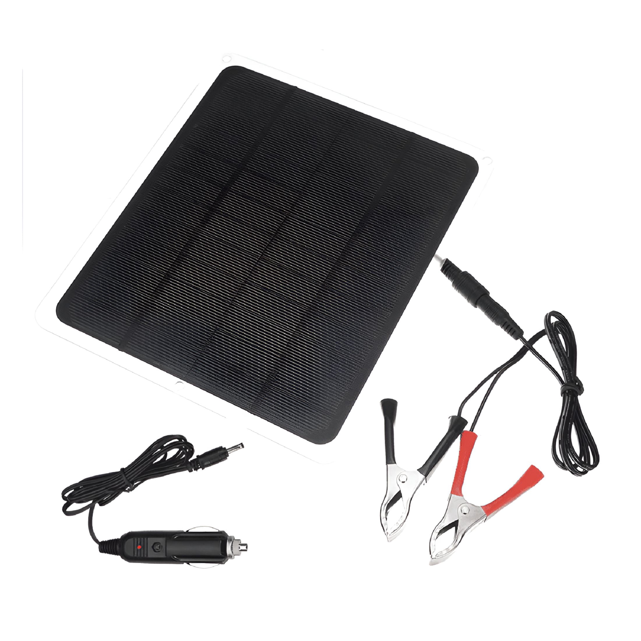 GJX 12V 20W Solar Panel Kit Trickle Charge Battery Charger Maintainer ...