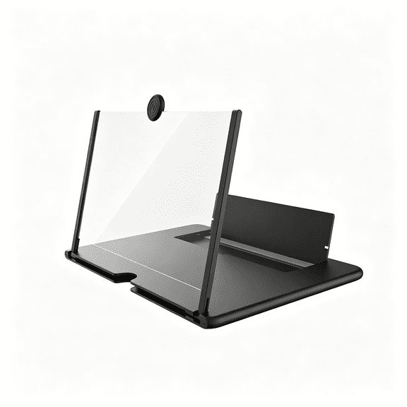 GJX 14" Mobile Phone Screen Magnifier,3D Hd Mobile Amplifier Projector Screen Enlarger for Movies,Pull-Out Big Screen Portable Magnifying Screen (Black,14")