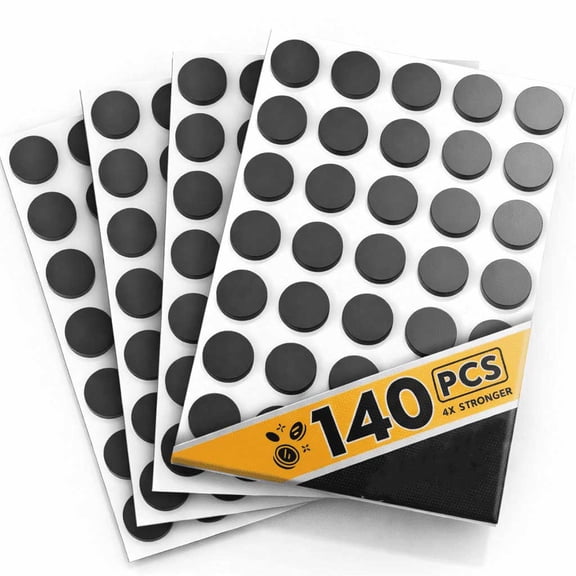 GJX 140 Pcs Round Magnets with Adhesive Backing, Flexible Self-Adhesive Magnetic Dots for Hanging Light Objects, Diy School Office Home