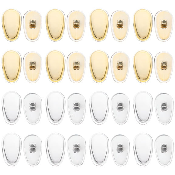 GJX 16 Pairs Eyeglasses Nose Pads Eye Glasses Slide in Nose Pads Glasses Accessories
